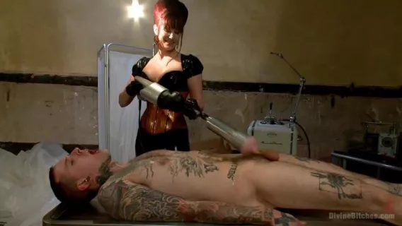 ⁣EXTREME FEMDOM Prostate Milking Extravaganza! With Maitresse Madeline Marlowe And Alex Adams ※ Maitresse Madeline, John Jammen, Madeline Marlowe ※ Divine Bitches 