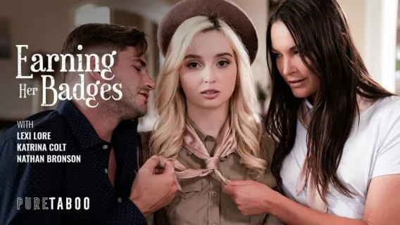 Earning Her Badges ※ Lexi Lore, Katrina Colt, Nathan Bronson ※ Pure Taboo 