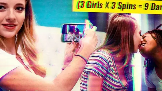 ⁣Epic DARE Wheel Challenge! ※ Hazel Grace, Kyler Quinn, Riley Star ※ Sex Tape Lesbians 