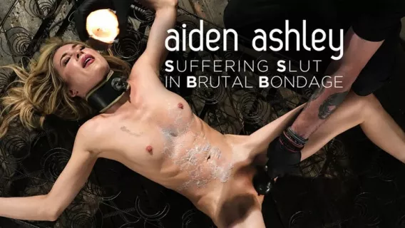 ⁣Aiden Ashley: Suffering Slut In Brutal Bondage ※ Aiden Ashley, The Pope ※ Device Bondage 