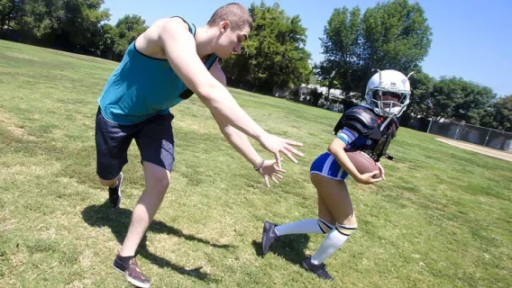 ⁣Tiny Touchdown Twat ※ Amber Summers, Michael Swayze ※ Exxxtra Small 