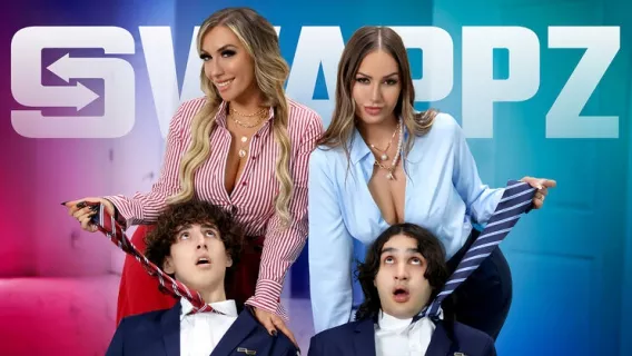 ⁣Hot Milfs Desiree Dulce & Mia James Take Their V-Cards On The Couch! ※ Desiree Dulce, Dylan Ledger, Mia James ※ Mom Swap 