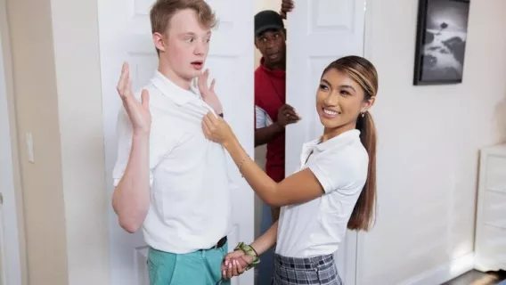 ⁣Coach Peepers Lends A Big Hand ※ Jimmy Michaels, Jax Slayher, Clara Trinity ※ Brazzers 