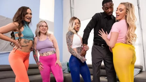 ⁣Tight Leggings, Tighter Pussy ※ Hollywood Cash, Chantal Danielle, Kendra Sunderland ※ Brazzers 
