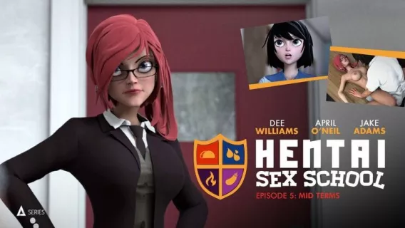 Hentai Sex School Episode 5 : Mid-Terms ※ April Oneil, Chanel Preston, Jake Adams ※ Adult Time Animation 