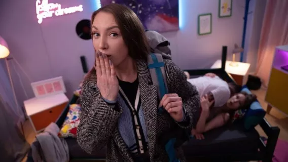 ⁣Sudden Threesome For New Lovers ※ Julia Maze, Martin Gun, Gina Snow ※ Fake Hostel 