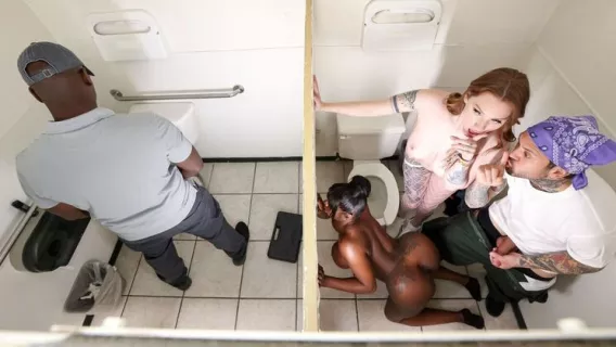 ⁣The Road Trip: Gas Station Glory Hole ※ Aria Kai, Small Hands, Ebony Mystique ※ Brazzers 