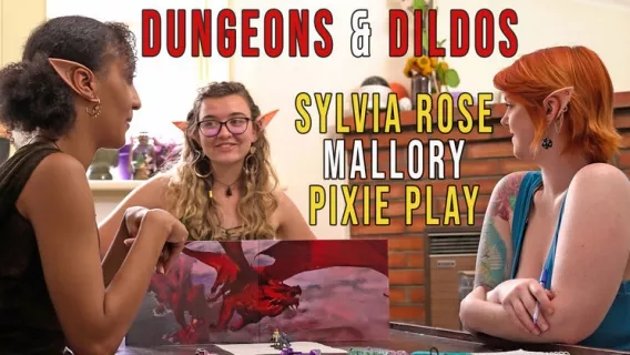 ⁣Mallory, Sylvia & Pixie - Dungeons And Dildos ※ Mallory, Pixie Play, Sylvia Rose ※ Girls Out West 
