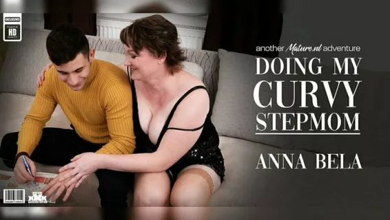 Anna Bella Is A Curvy Big Breasted Stepmom Who Gets Fucked By Her Stepson On The Sofa ※ Jim Master, Anna Bella ※ Mature.nl 