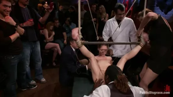 ⁣Adorable Jessi Palmer Is Suspended By Just Her Pigtails And Ankles And Fucked ※ James Deen, Jessi Palmer ※ Public Disgrace 