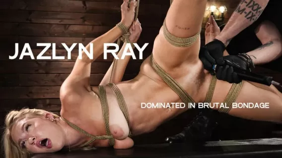 ⁣Jazlyn Ray Dominated In Brutal Bondage ※ Jazlyn Ray, The Pope ※ Hogtied 
