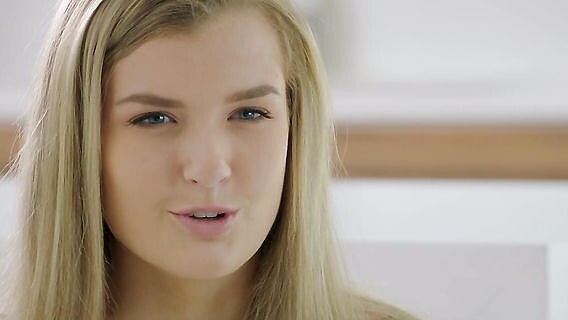 ⁣Beautiful blonde with good breasts passionately fucks 