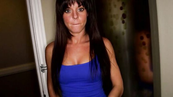 ⁣Burning brunette at the casting gets cum on her face for the first time 