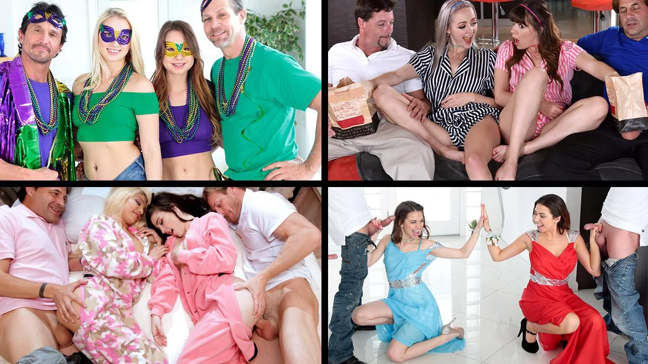 ⁣Hot Daughter Swapping Fuck Compilation 