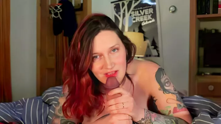 Tattooed big-boobed stepmom impaled by stepson 