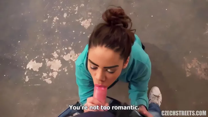 ⁣Pickup artist finds a young beauty on the street, offering porn to shoot amateur porn 