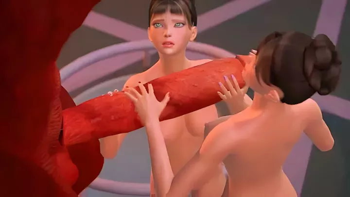 Porn cartoon with 3d animation where a monster fucks a mini fairy 