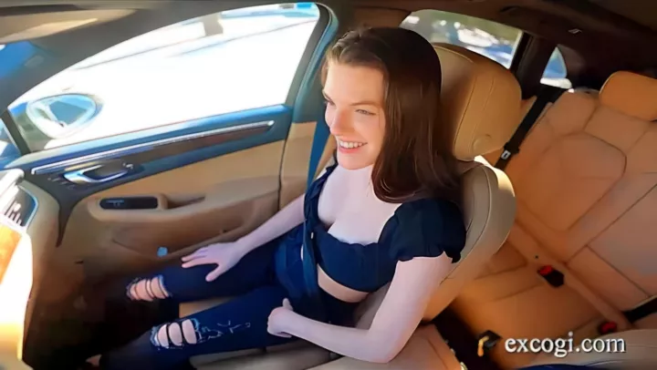 Man Online in the Car Gave Cheek to Student on Hi*** Camera 