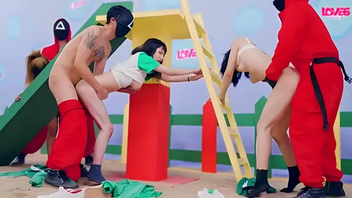 ⁣Asian sex parody of the Squid Game series 