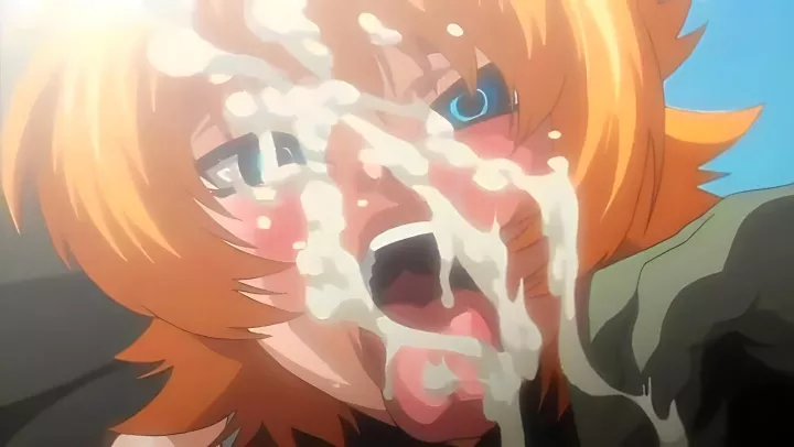 ⁣Hentai monsters cum in the naked woman in the ring after the fight 