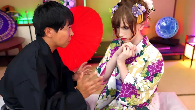 ⁣Mimi Oh Trans Geisha Loves Samurai With Anal Fuck And Creampie 