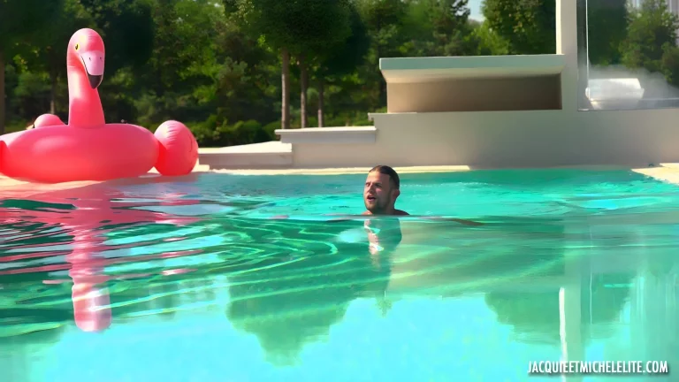 ⁣Vince And Melia Fuck By The Pool 