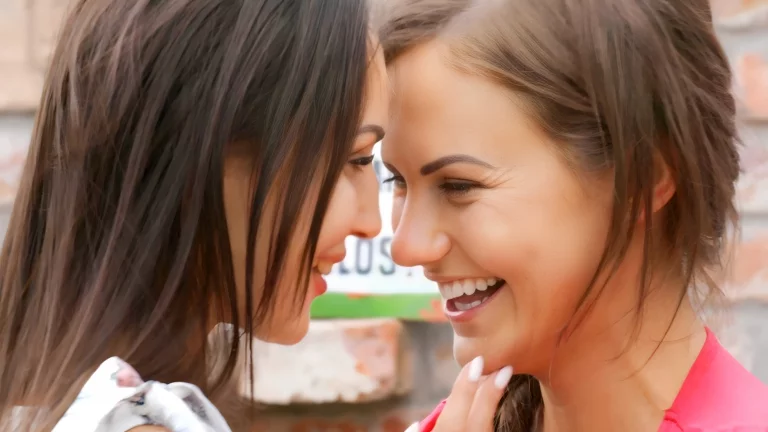 ⁣Adorable Brunettes Lilu Moon And Tina Kay Enjoy Girl On Girl Action 